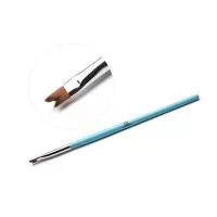 Кисть для дизайна ногтей TNL фигурная Рельеф (голубая)